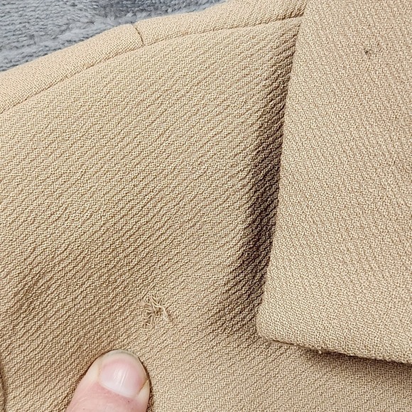 J Crew Topcoat Womens Small Petite Beige Camel Chiara Wool Cashmere Double Face - Picture 10 of 15